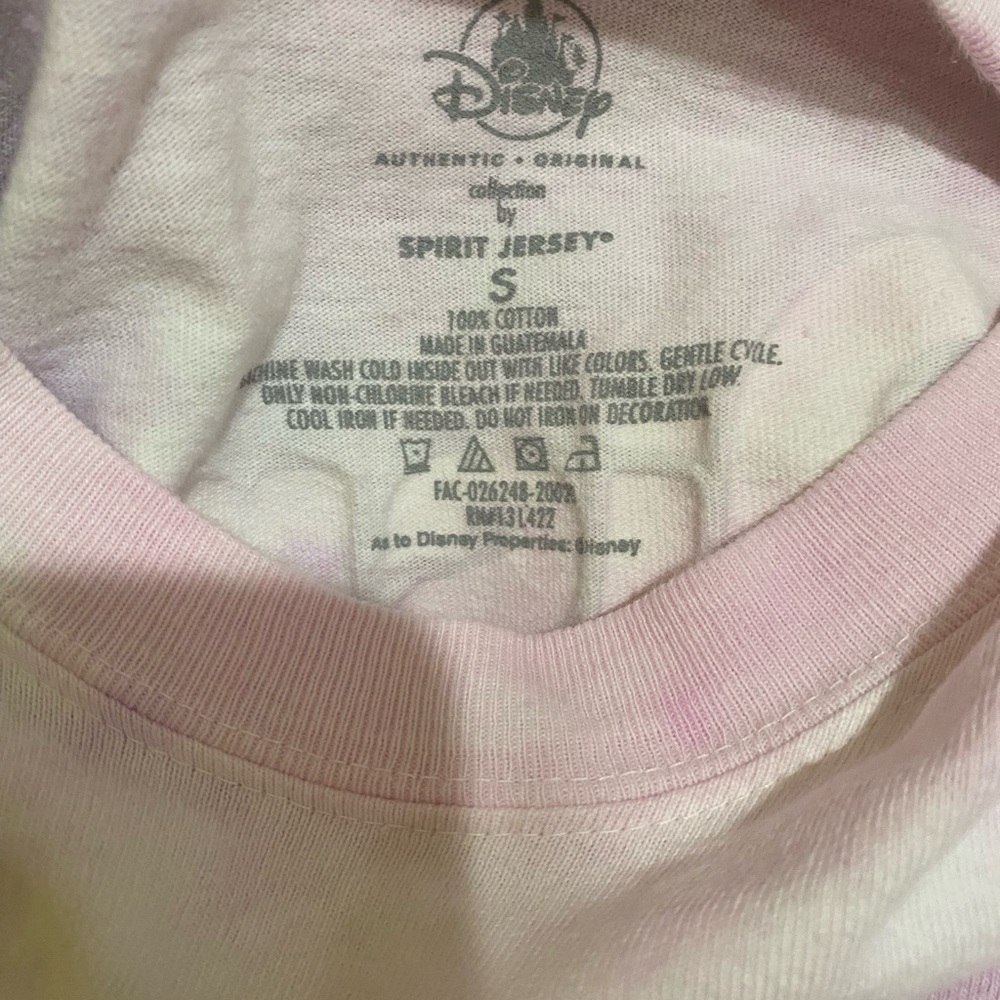 Disney Pastel Tie-Dye Women's Jersey Top - Picture 4 of 4